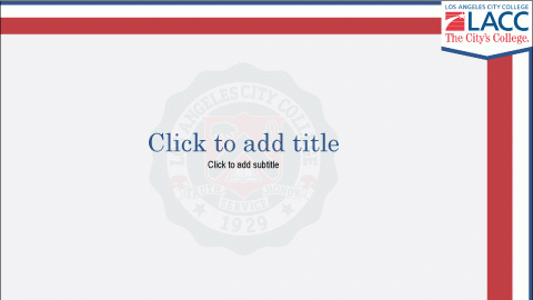 The LACC Seal PowerPoint Template