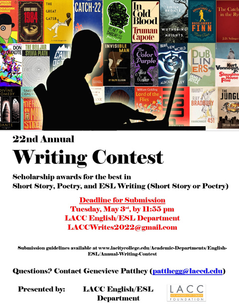 22nd Annual Writing Contest Promotional Flyer