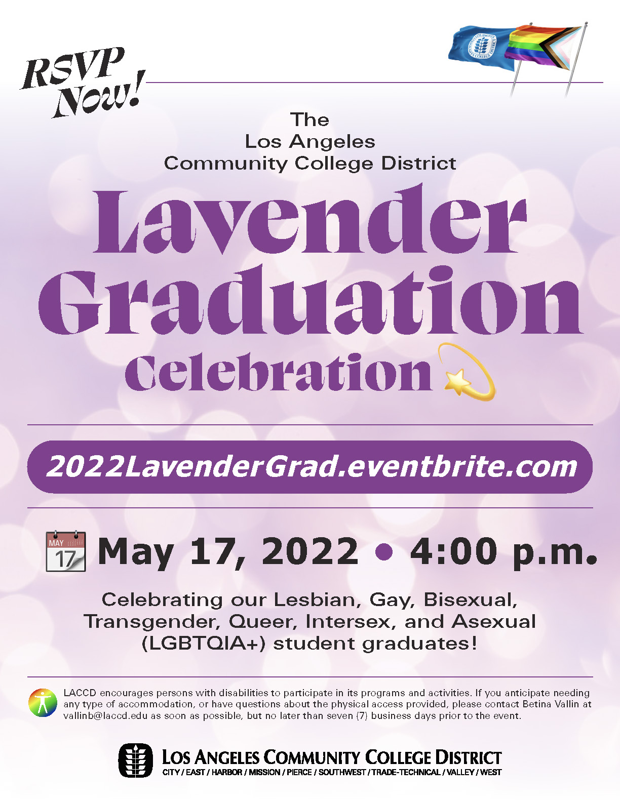 Flyer Lavander Graduation Celebration