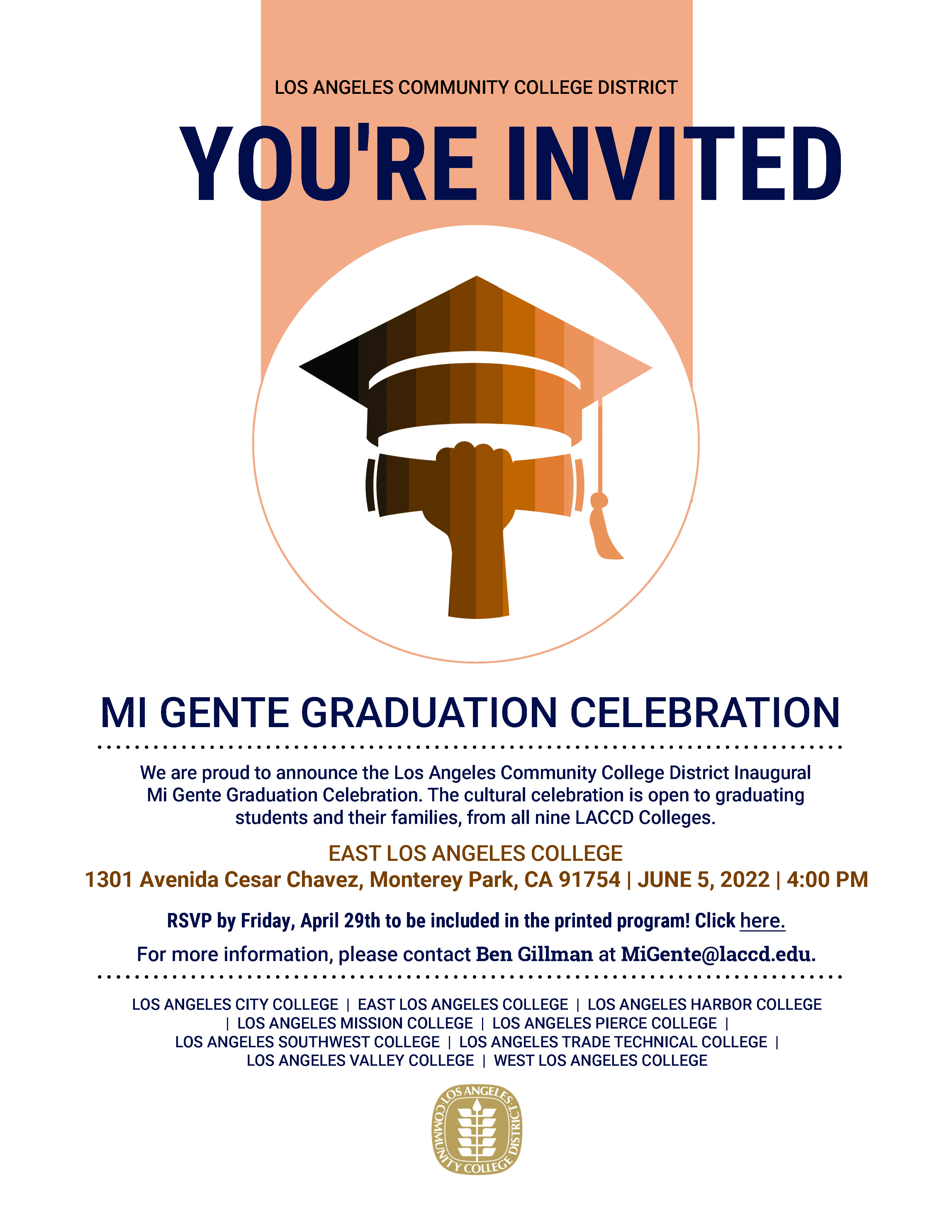 Mi Gente Graduation Invitation