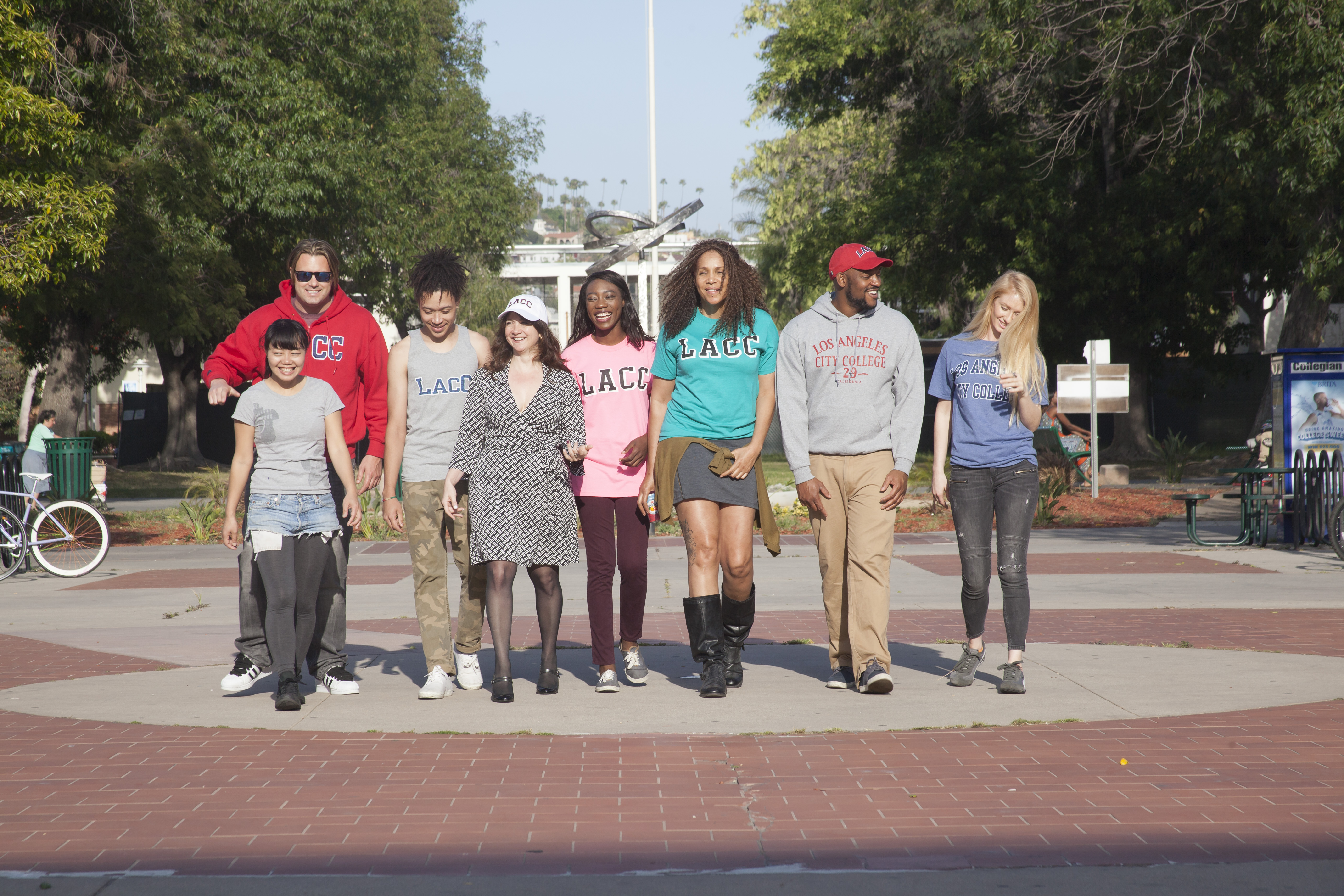 Students Walking Around Campus