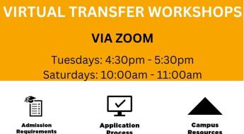 CSULB Transfer Workshop Tuesday & Saturdays 