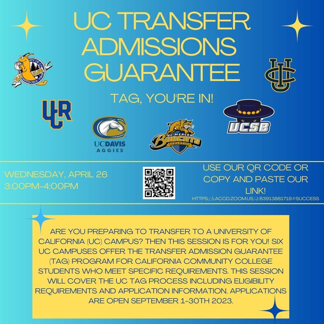 UC TAG Information 