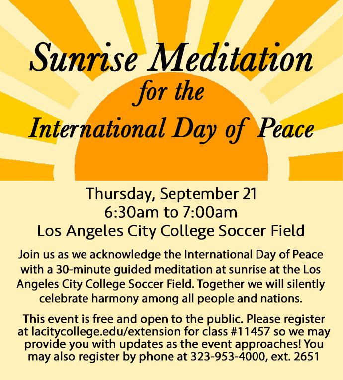 Sunrise Meditation