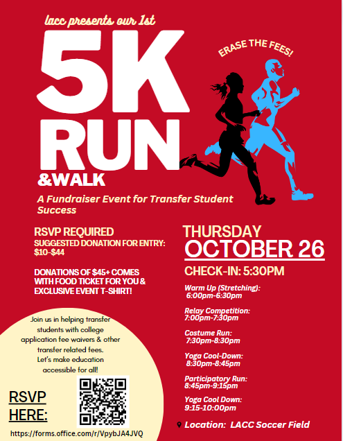 Flyer with runners and event details
