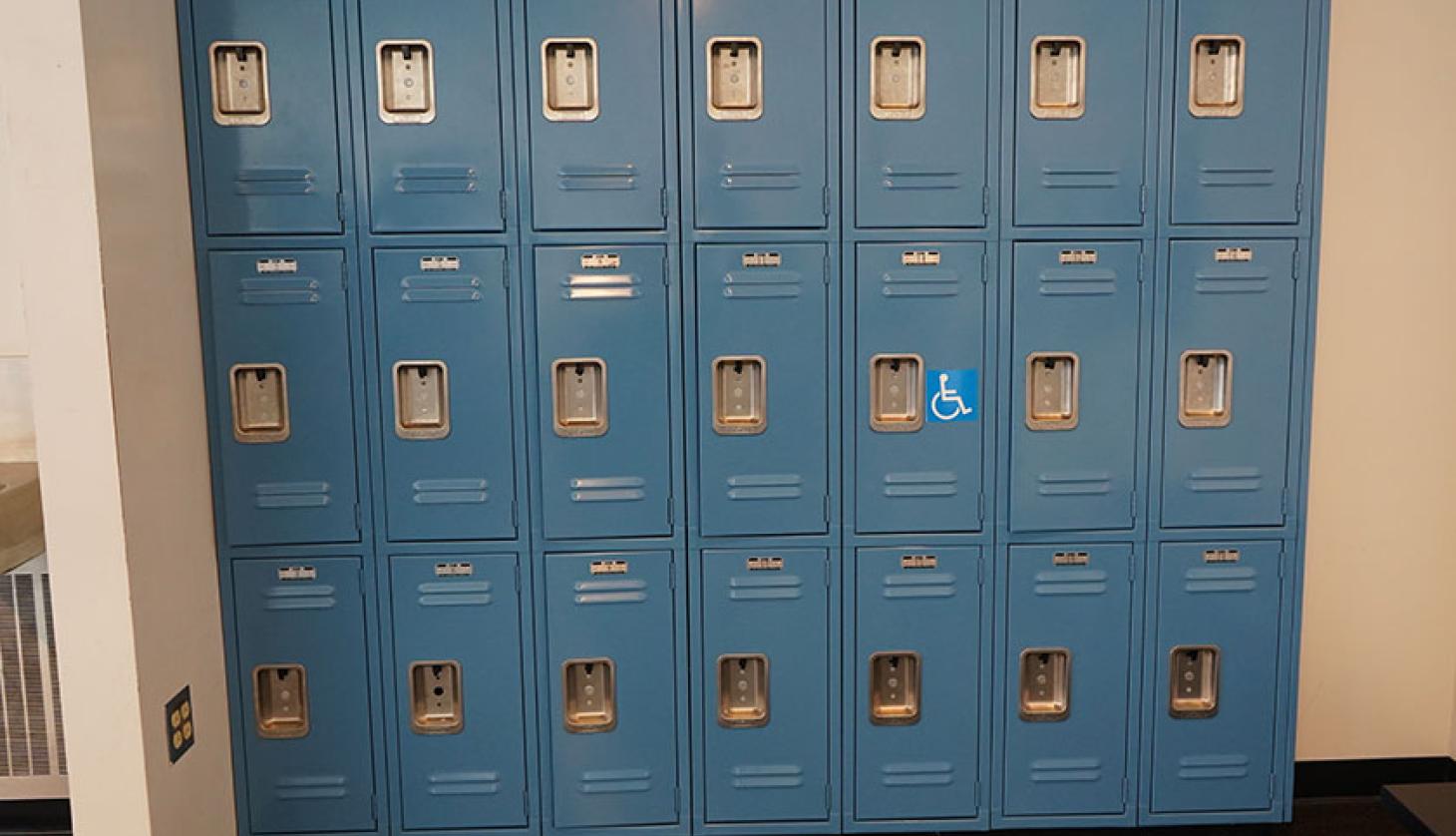 Blue lockers 